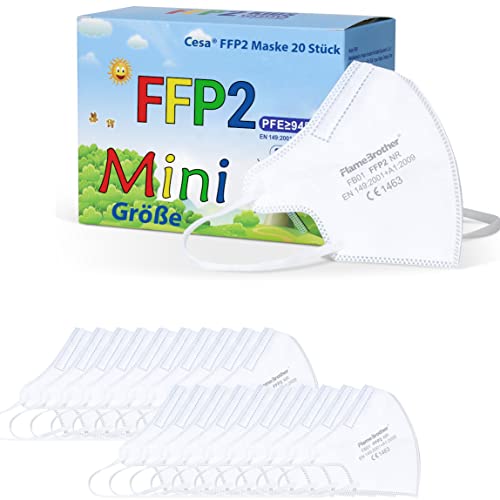CESA kleine FFP2 Maske mini Mundschutz Atemschutzmaske Mund und Nasenschutz - 20...