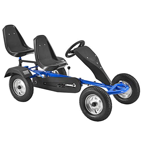 ArtSport 2-Sitzer GoKart — Tretauto für Kinder mit höhenverstellbarem...