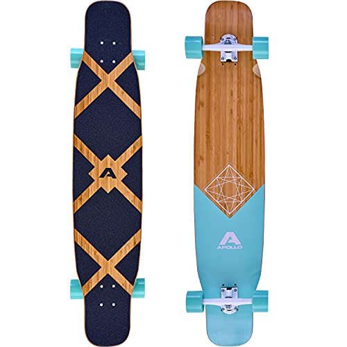 Apollo Dancer Longboard Bora, 46 x 9,5 Zoll, ABEC 9 Kugellager, stylische...