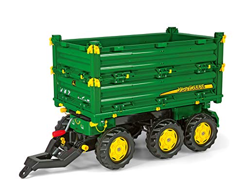 Rolly Toys rollyMulti Trailer John Deere Kipper (Dreiseitenkipper mit...