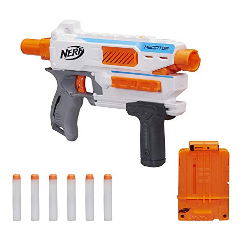 Nerf Modulus Mediator Blaster – feuert 6 Darts nacheinander ab, Pump-Action,...