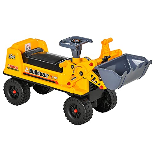 HOMCOM Sitzbagger für Kinder Rutsch Auto Sandspielzeug Rutscherfahrzeug für...