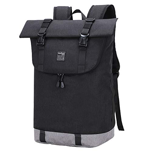 EverVanz Laptop-Rucksack, Damen & Herren Roll Top Wasserdichter Wanderrucksack,...