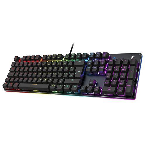 Black Shark Mechanische Gaming Tastatur RGB-Beleuchtung, QWERTZ Deutsches...