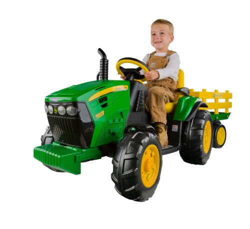 John Deere Ground Force Kinder Elektro Traktor von Peg Perego 12 Volt mit...