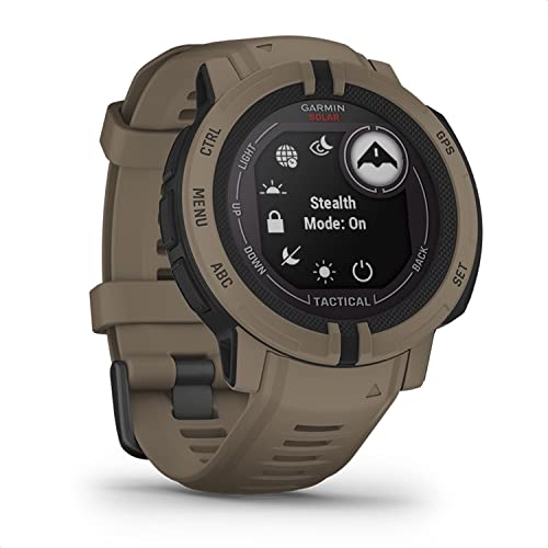 Garmin Instinct 2 Solar Tactical – robuste GPS-Smartwatch mit unendlicher...