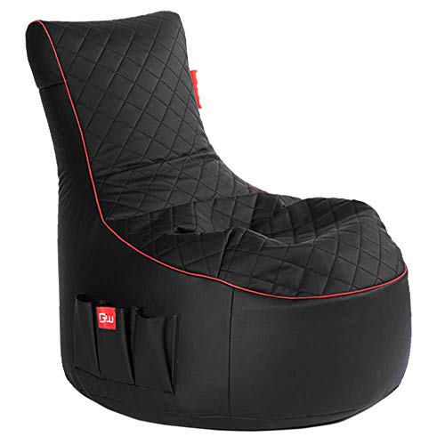 GAMEWAREZ Crimson Hurricane 2.0 Sitzsack – Gaming-Sitzsack mit Rückenlehne...