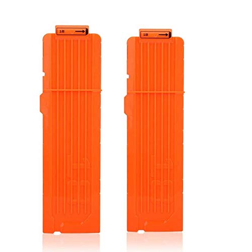 Tbest 2pcs Weiche Kugel Clip Darts, 6/12/18 Dart Quick Reload Refill Clip...