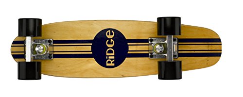 Ridge Retro Skateboard Mini Cruiser, schwarz, 22 Zoll, WPB-22