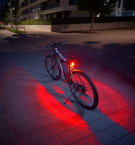 FISCHER Twin Fahrrad-Rücklicht mit 360° Bodenleuchte für mehr Sichtbarkeit...