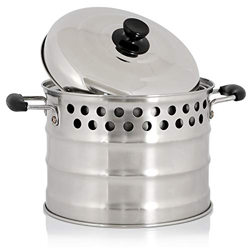 BBQ-Toro Edelstahl Kochtopf für Raketenofen, Ø 24 cm, Topf mit Deckel |...