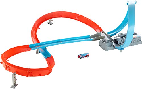 Hot Wheels GGF92 - Rennstrecke mit 8er-Kurve mit motorisierten Loopings für...