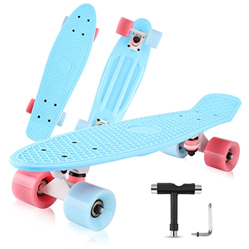 Skateboard Kinder Mädchen Jungen, Kinder Skateboard ab 5 Jahre, Penny Board...
