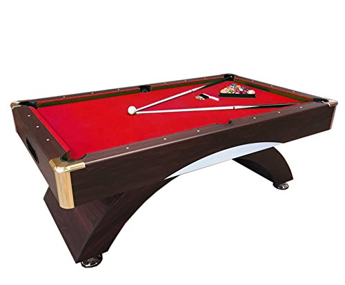 Simba Billardtisch 7 ft Billard Billard-Spiel Messung 188 x 94 cm Neue rot...