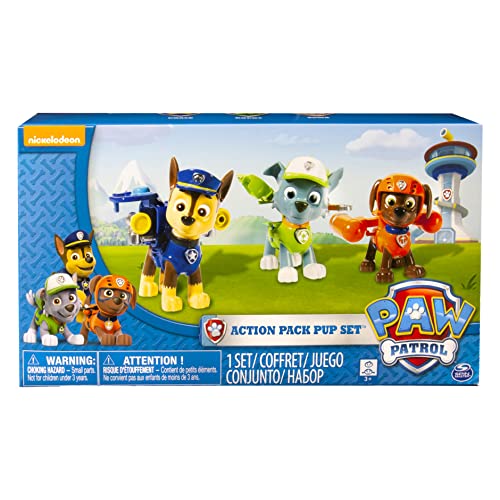 Action Pack Pup Figuren 3er Set - Chase, Rocky, Zuma