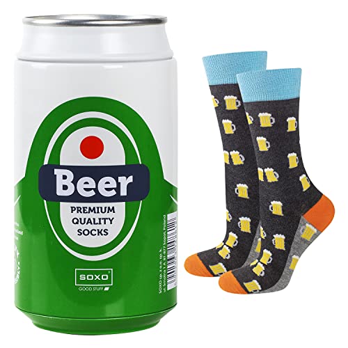 soxo Bier Geschenke Für Männer Lustige Socken Herren Gadgets 40 - 45 EU Lager