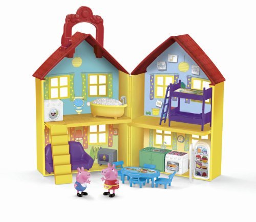 Jazwares 92620 - Peppa Wutz Peppa's Familienhaus, Spielset mit Zubehör,...