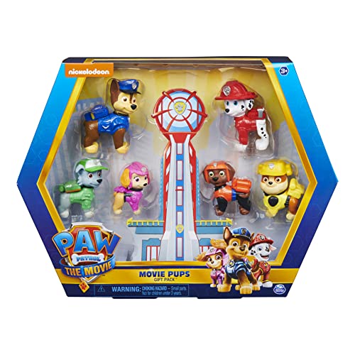 Paw Patrol Geschenkset mit 6 Hero Pups Spielfiguren aus dem Kinofilm, ab 3...