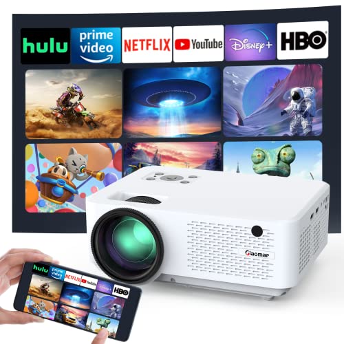 Beamer, Native 1080P 5G WiFi Video Projektor 4K Unterstützt, Giaomar 8000 Lumen...