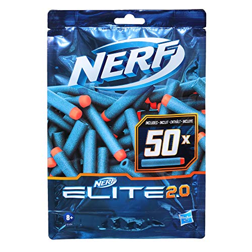 NERF Elite 2.0 50er Dart Nachfüllpackung – 50 Elite 2.0 Darts – kompatibel...