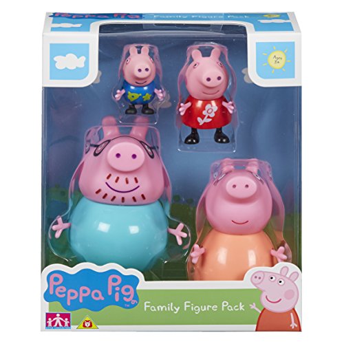 Peppa Set of Figures 4 Pack, 06666, Multicolour