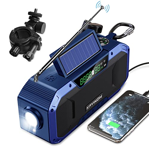 Kurbelradio mit Handyladefunktion Solar - mit Bluetooth Lautsprecher...