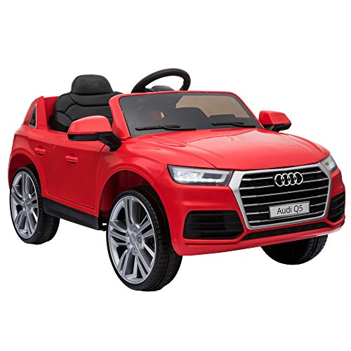 HOMCOM Kinderauto Kinderfahrzeug Kinder Elektroauto mit Fernbedienung Rot 116 x...