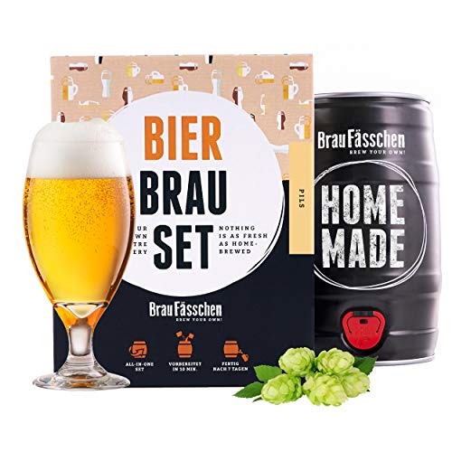 Braufässchen |Bierbrauset zum selber brauen | Pils im 5 Liter Fass | In 7 Tagen...