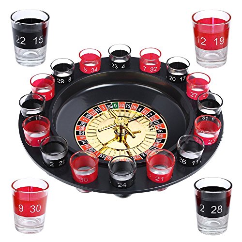 Schramm® Trinkspiel Roulette inkl. Geschenkverpackung Party Spiel Saufspiel...