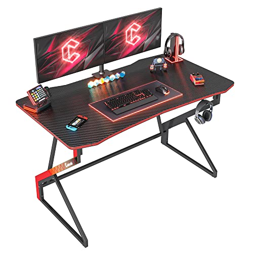 CubiCubi Gaming Schreibtisch, 120 x 60 cm Esport Ergonomischer Computertisch...