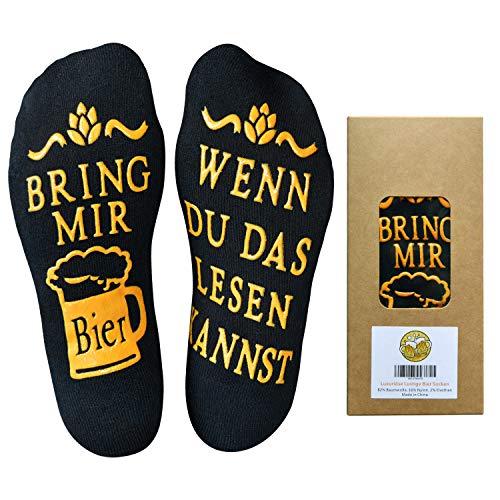 Youcusone Bier Socken, Gekämmter Baumwolle Lustige Socken WENN DU DAS LESEN...