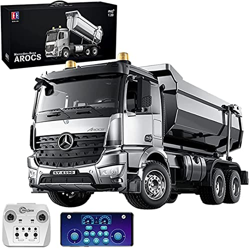 s-idee® E590-003 Mercedes Arocs Rc Dump Truck Metall Kipper 1:20 LKW 10 Kanal...