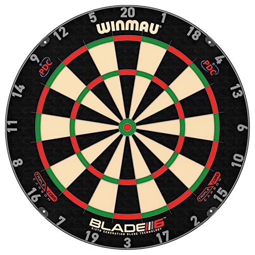 WINMAU Blade 6 Triple Core Carbon Professional Bristle Klassische Dartboard