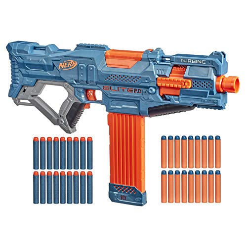 Nerf Elite 2 Turbine CS-18 motorisierter Blaster, 36 Nerf Darts, 18-Dart...