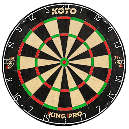 KOTO Pro Edition Kork Dartscheibe - Steeldartscheibe Offizielles Turniermaß aus...