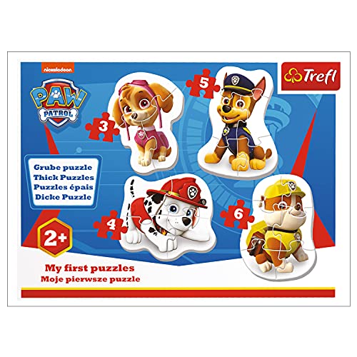 Trefl TR36087 Skye, Marshall, Chase & Rubble, PAW Patrol von 3 bis 6 Teilen, 4...