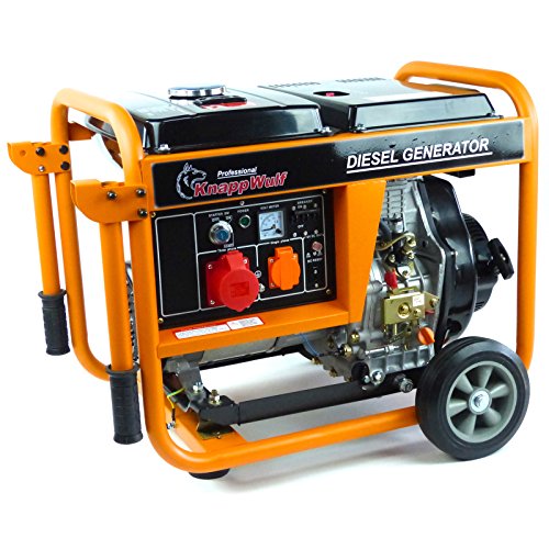 KnappWulf KW5500-3 Diesel Stromerzeuger 5000Watt Notstromaggregat Generator...
