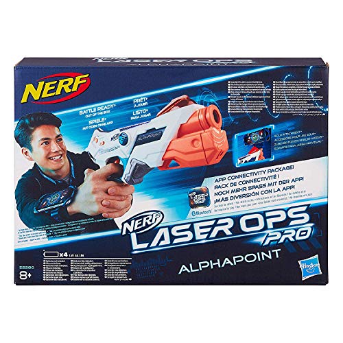 NERF Laser Ops AlphaPoint, LaserTag-Blaster mit Licht- & Soundeffekt,...