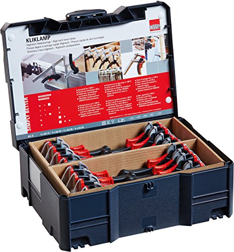 Bessey Kliklamp Zwingen-Systainer mit 16 Kliklamp Zwingen, 1 Stück, KLI-S