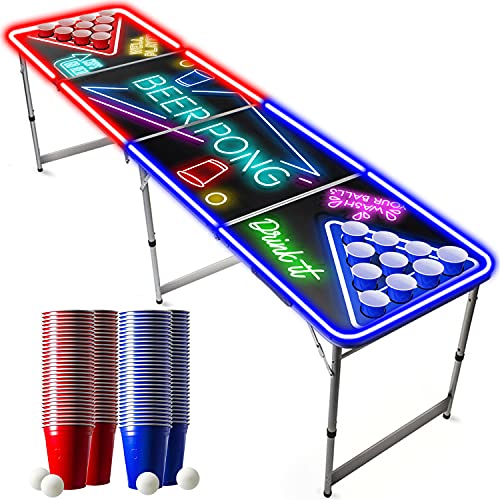 Offizieller Spotlightholes Beer Pong Tisch mit Löchern Set | Full Beer Pong...