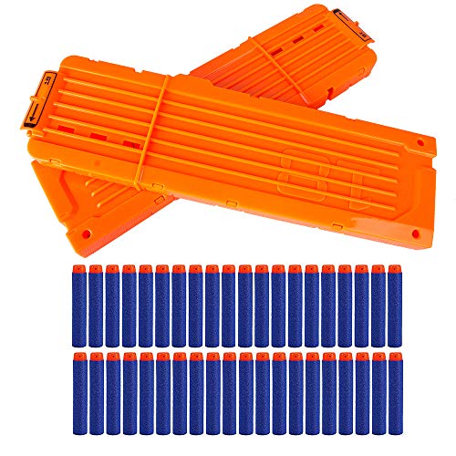LVHERO 2 Stück Nerf N Strike Blaster Kompatibler 18er Clip Magazine Schnell...