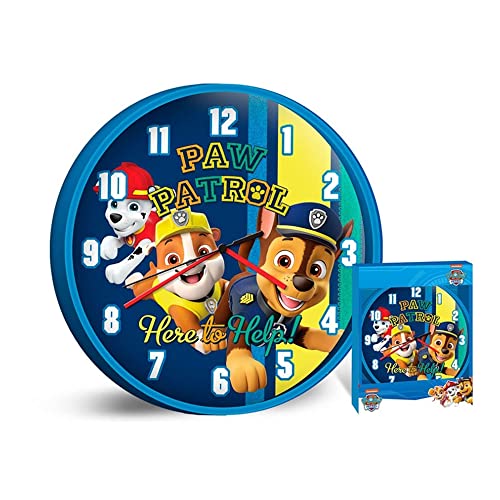 Kidslicensing Patrol - Wanduhr - Dekorative Uhr für Kinder - 25 cm, KD-PW16696,...