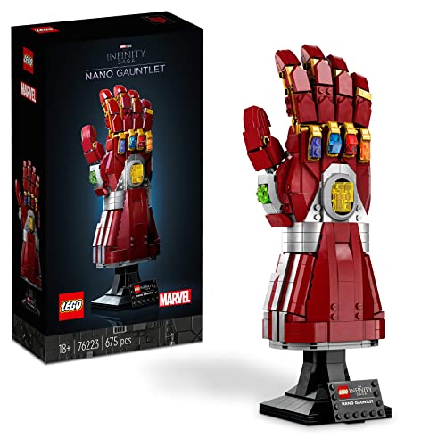 LEGO 76223 Marvel Iron Mans Nano Handschuh, Baubares Iron Man-Modell mit...