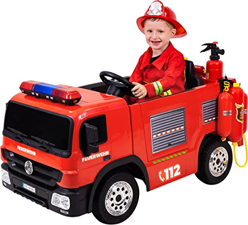 Actionbikes Motors Kinder Elektroauto Polizei / Feuerwehr SX1818 - 2 x 35 Watt...
