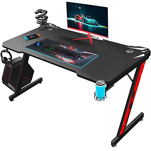 Homall Gaming Tisch 110 x 60 cm, Z-Frame Gaming Schreibtisch mit...