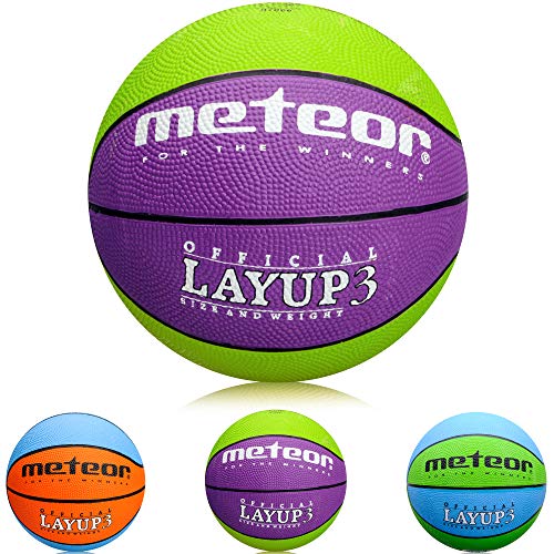 meteor Mini Basketball Kinder Größe #3 ideal auf die Kinderhände von 4-8...