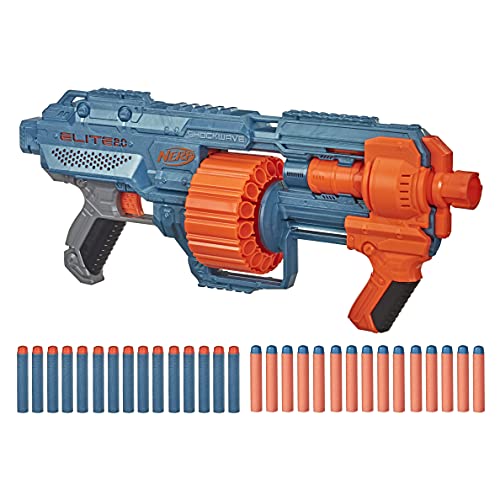 Nerf Elite 2.0 Shockwave RD-15 Blaster, 30 Nerf Darts, 15-Dart Rotationstrommel,...