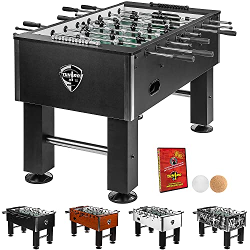Tuniro Tischkicker Basic/Pro, vormontiert, BTFV Zertifiziert, 4 Dekorvarianten,...