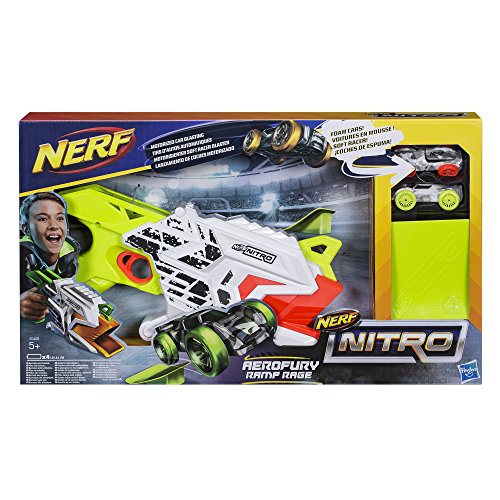 NERF Hasbro Nitro E0408EU4 Aerofury Ramp Rage, Fahrzeugblasterset