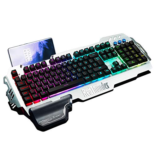 RedThunder K900 Halbmechanisch Gaming Tastatur [Version 2022], QWERTZ DEUTSCH...